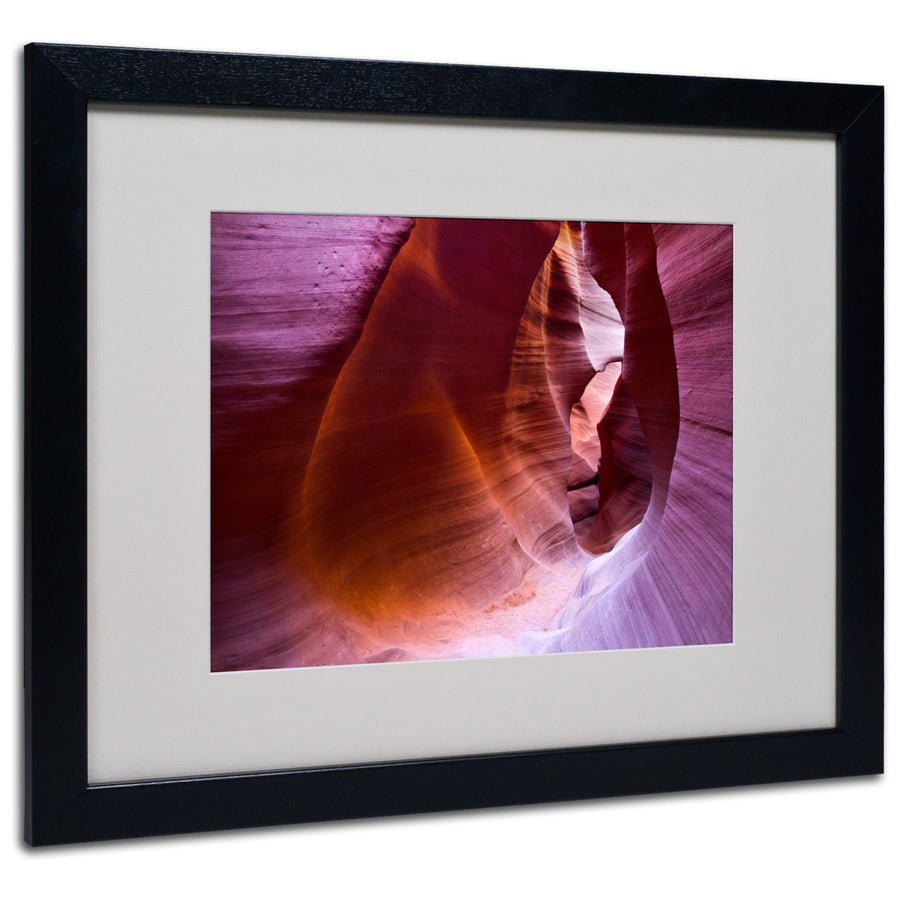 Pierre Leclerc Antelope Canyon 4 Black Wooden Framed Art 18 x 22 Inches Image 1