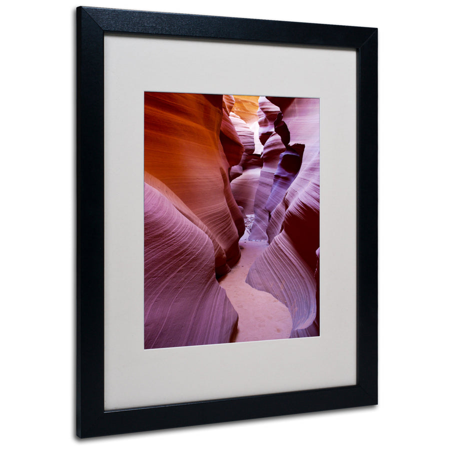 Pierre Leclerc Antelope Canyon 2 Black Wooden Framed Art 18 x 22 Inches Image 1