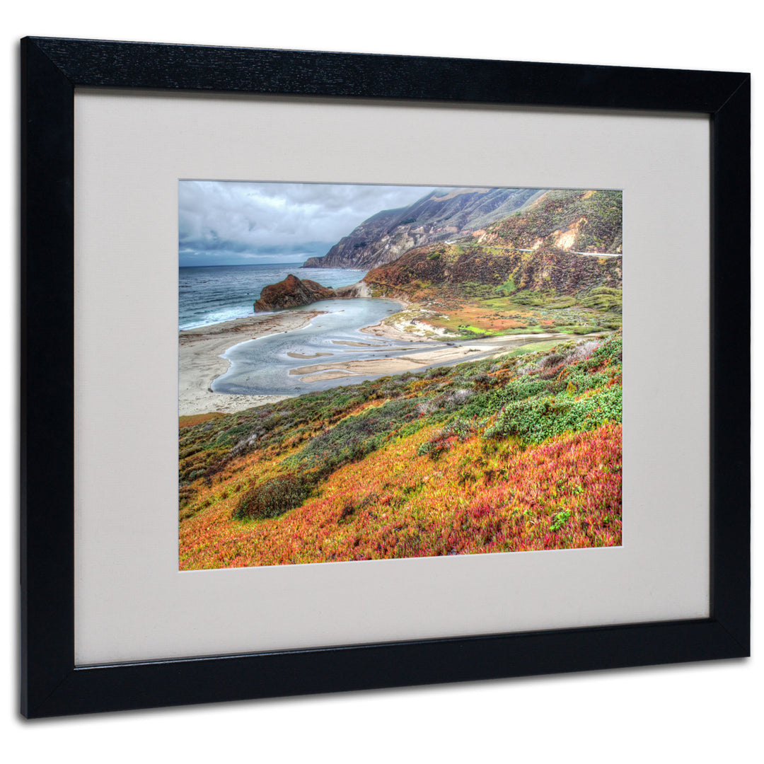 Pierre Leclerc Bigsur California Black Wooden Framed Art 18 x 22 Inches Image 1