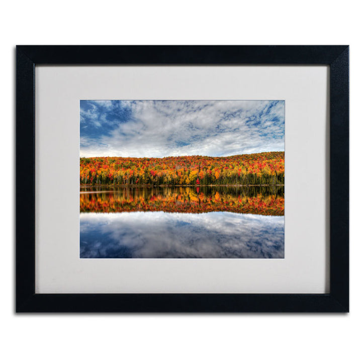 Pierre Leclerc Autumn Reflection Black Wooden Framed Art 18 x 22 Inches Image 2