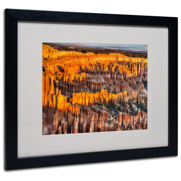 Pierre Leclerc Bryce Canyon Sunrise Black Wooden Framed Art 18 x 22 Inches Image 1