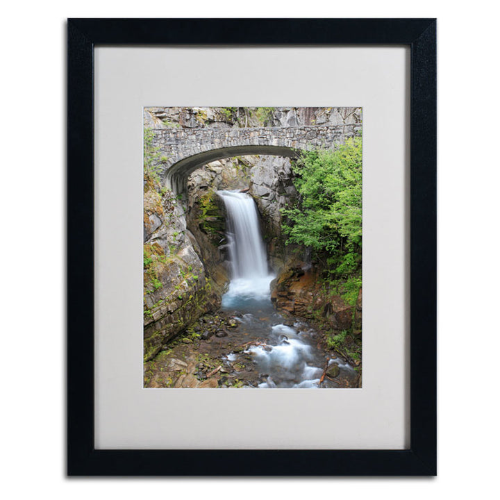 Pierre Leclerc Christine Falls Rainier Black Wooden Framed Art 18 x 22 Inches Image 2