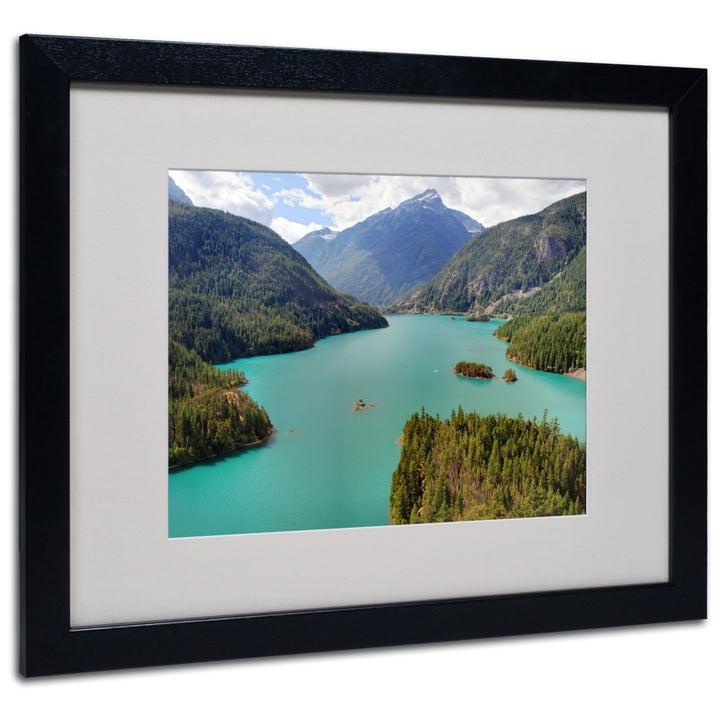 Pierre Leclerc Diablo Lake Black Wooden Framed Art 18 x 22 Inches Image 1