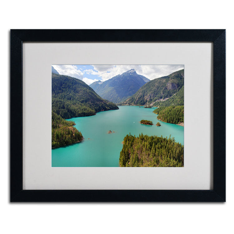 Pierre Leclerc Diablo Lake Black Wooden Framed Art 18 x 22 Inches Image 2