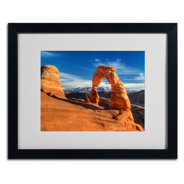 Pierre Leclerc Delicate Arch Black Wooden Framed Art 18 x 22 Inches Image 2