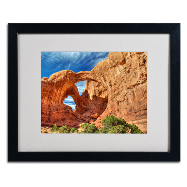 Pierre Leclerc Double Arch Black Wooden Framed Art 18 x 22 Inches Image 2