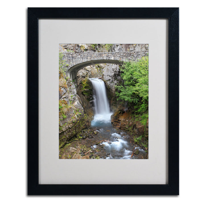 Pierre Leclerc Christine Falls Rainier Black Wooden Framed Art 18 x 22 Inches Image 3