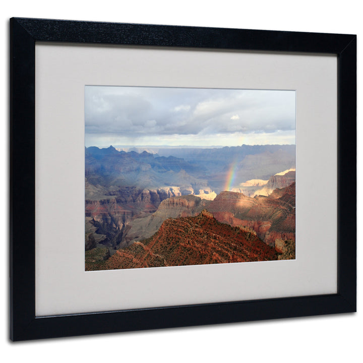 Pierre Leclerc Grand Canyon Rainbow Black Wooden Framed Art 18 x 22 Inches Image 1