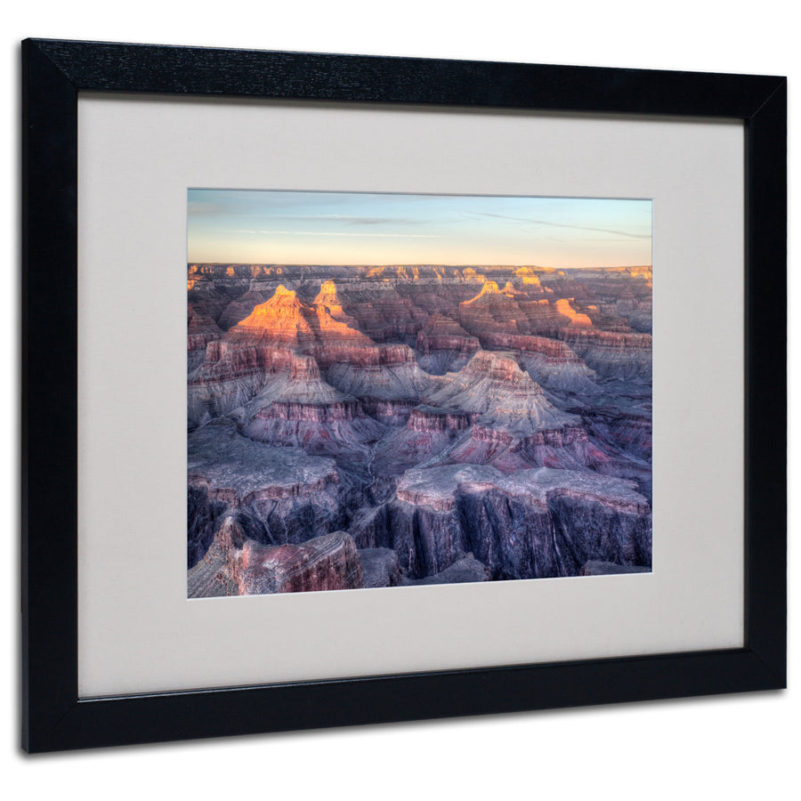 Pierre Leclerc Grand Canyon Sunset Black Wooden Framed Art 18 x 22 Inches Image 1