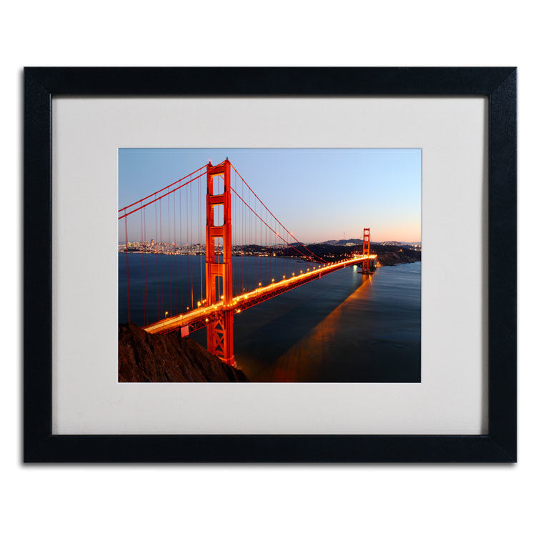 Pierre Leclerc Golden Gate SF Black Wooden Framed Art 18 x 22 Inches Image 2