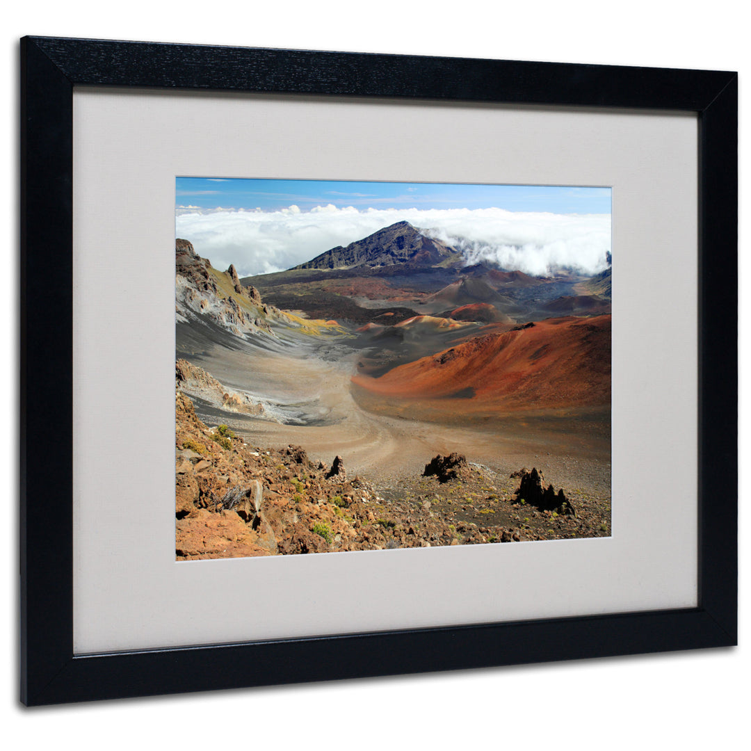 Pierre Leclerc Haleakala Maui Black Wooden Framed Art 18 x 22 Inches Image 1