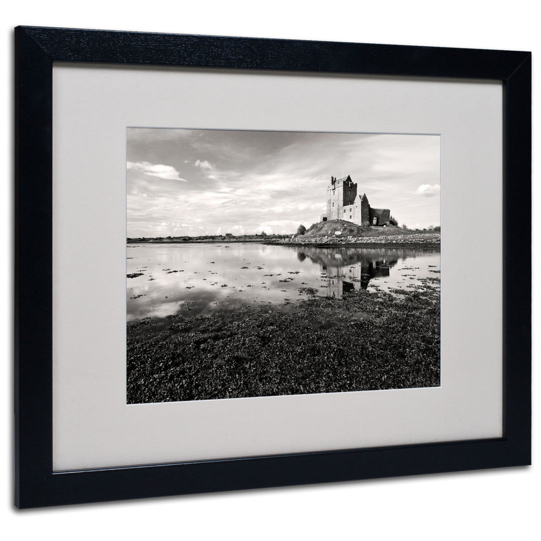 Pierre Leclerc Irish Castle Black Wooden Framed Art 18 x 22 Inches Image 1