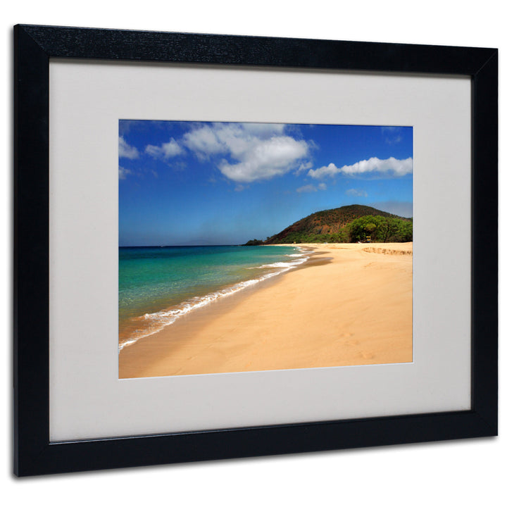 Pierre Leclerc Makena Hawaii Black Wooden Framed Art 18 x 22 Inches Image 1