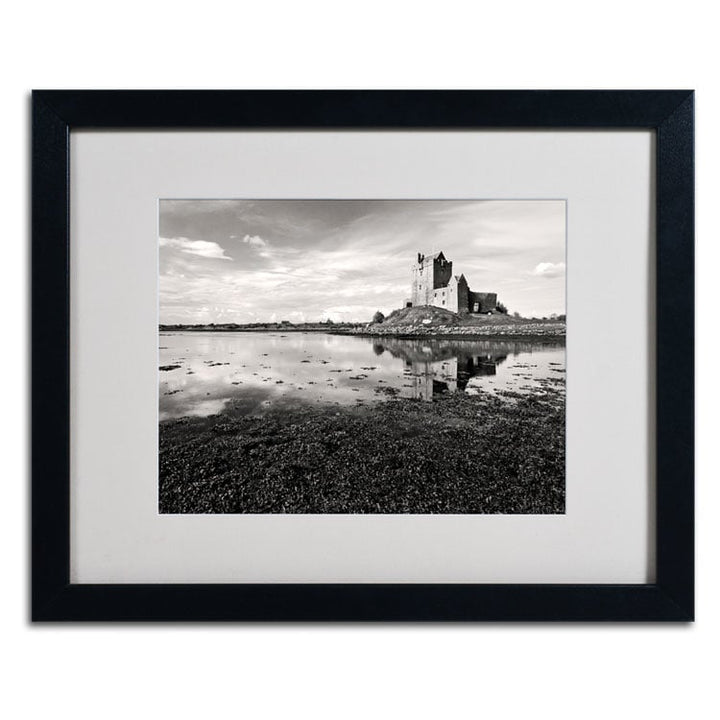 Pierre Leclerc Irish Castle Black Wooden Framed Art 18 x 22 Inches Image 2