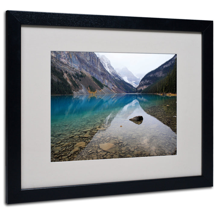 Pierre Leclerc Lake Louise Black Wooden Framed Art 18 x 22 Inches Image 1