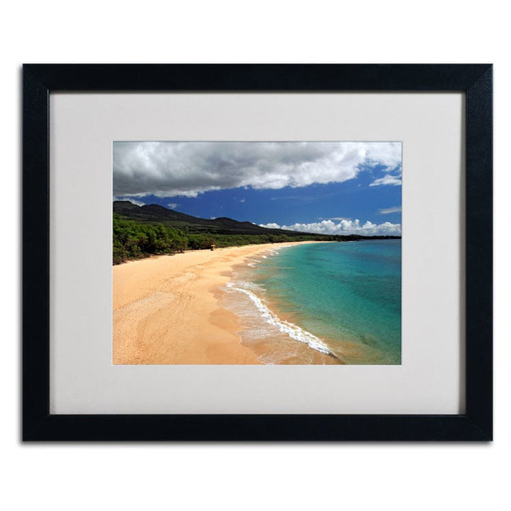 Pierre Leclerc Makena Maui Black Wooden Framed Art 18 x 22 Inches Image 2