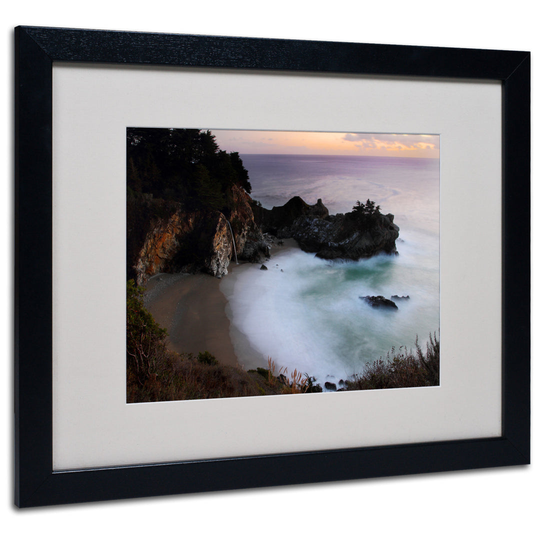 Pierre Leclerc Mc Way Falls Black Wooden Framed Art 18 x 22 Inches Image 1