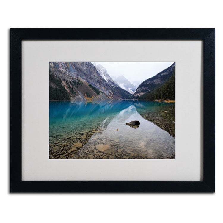 Pierre Leclerc Lake Louise Black Wooden Framed Art 18 x 22 Inches Image 2