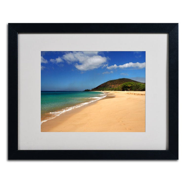 Pierre Leclerc Makena Hawaii Black Wooden Framed Art 18 x 22 Inches Image 2