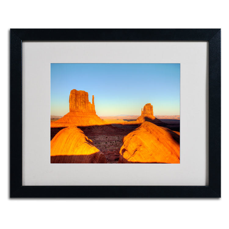 Pierre Leclerc Monument Valley Sunset Black Wooden Framed Art 18 x 22 Inches Image 2