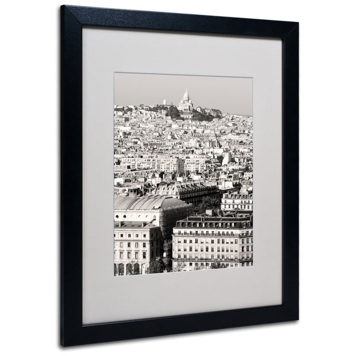 Pierre Leclerc Paris Montmartre Black Wooden Framed Art 18 x 22 Inches Image 1