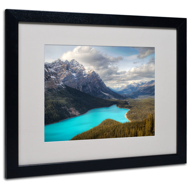 Pierre Leclerc Peyto Lake Black Wooden Framed Art 18 x 22 Inches Image 1