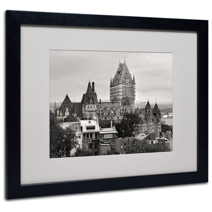 Pierre Leclerc Quebec City Black Wooden Framed Art 18 x 22 Inches Image 1