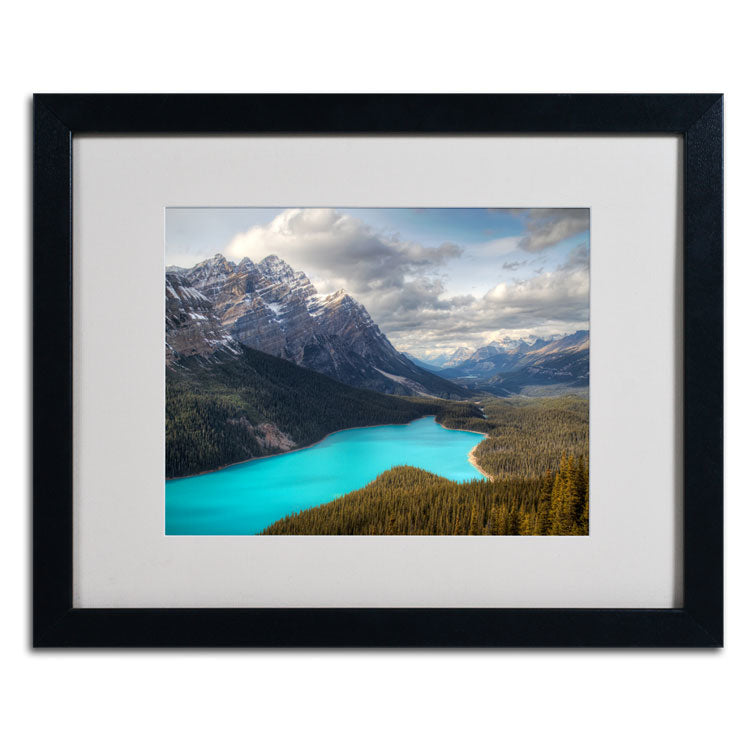 Pierre Leclerc Peyto Lake Black Wooden Framed Art 18 x 22 Inches Image 2