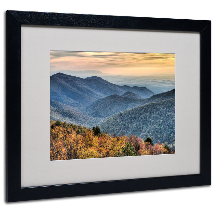 Pierre Leclerc Shenandoah Autumn Black Wooden Framed Art 18 x 22 Inches Image 1