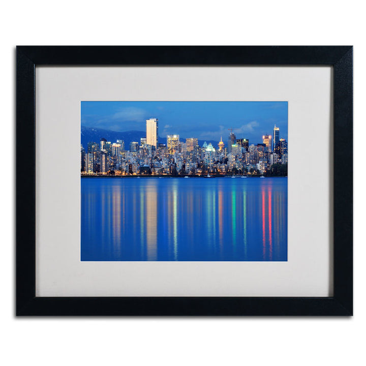 Pierre Leclerc Vancouver City Black Wooden Framed Art 18 x 22 Inches Image 2