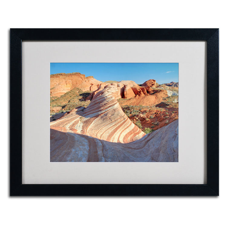 Pierre Leclerc Valley of Fire Wave Black Wooden Framed Art 18 x 22 Inches Image 2