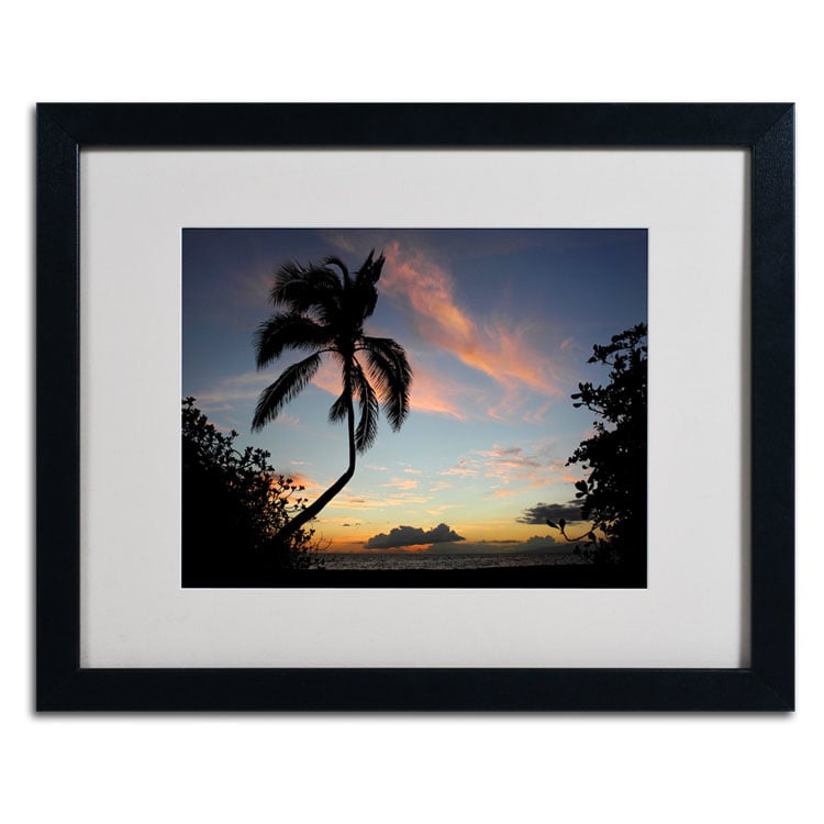 Pierre Leclerc Tropical Sunset Black Wooden Framed Art 18 x 22 Inches Image 2