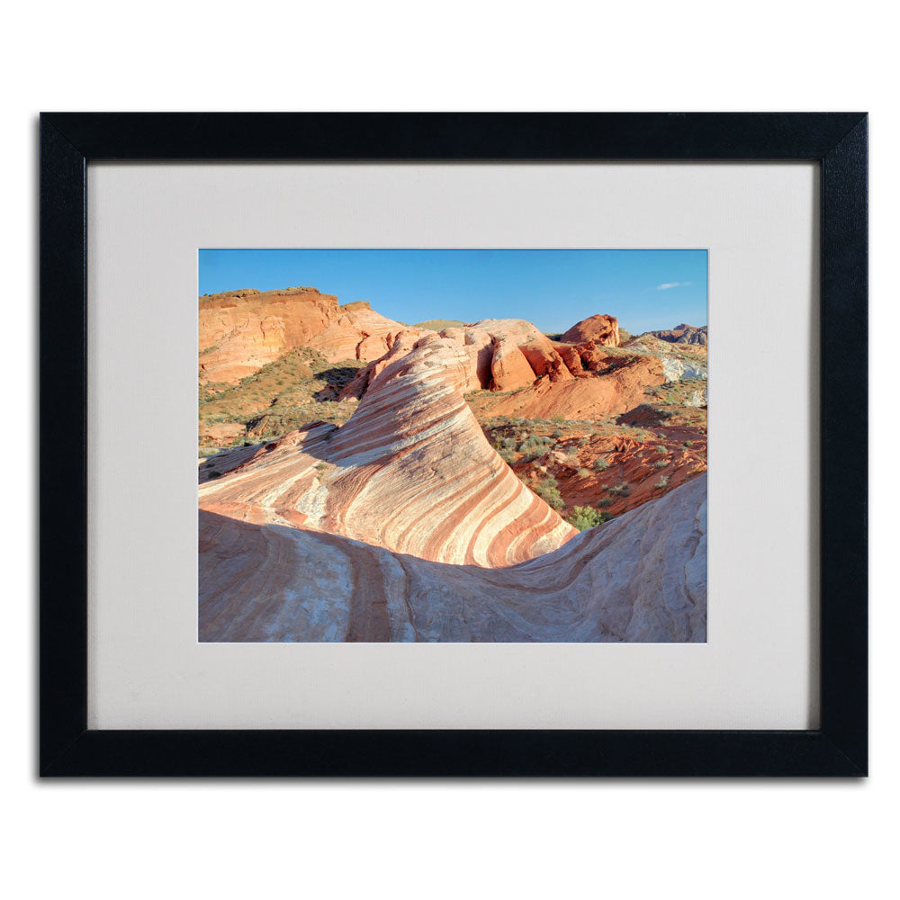 Pierre Leclerc Valley of Fire Wave Black Wooden Framed Art 18 x 22 Inches Image 3