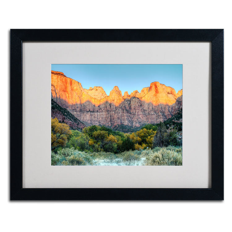 Pierre Leclerc Zion Sunrise Black Wooden Framed Art 18 x 22 Inches Image 2