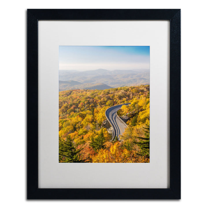 Pierre Leclerc Blue Ridge Parkway Black Wooden Framed Art 18 x 22 Inches Image 1