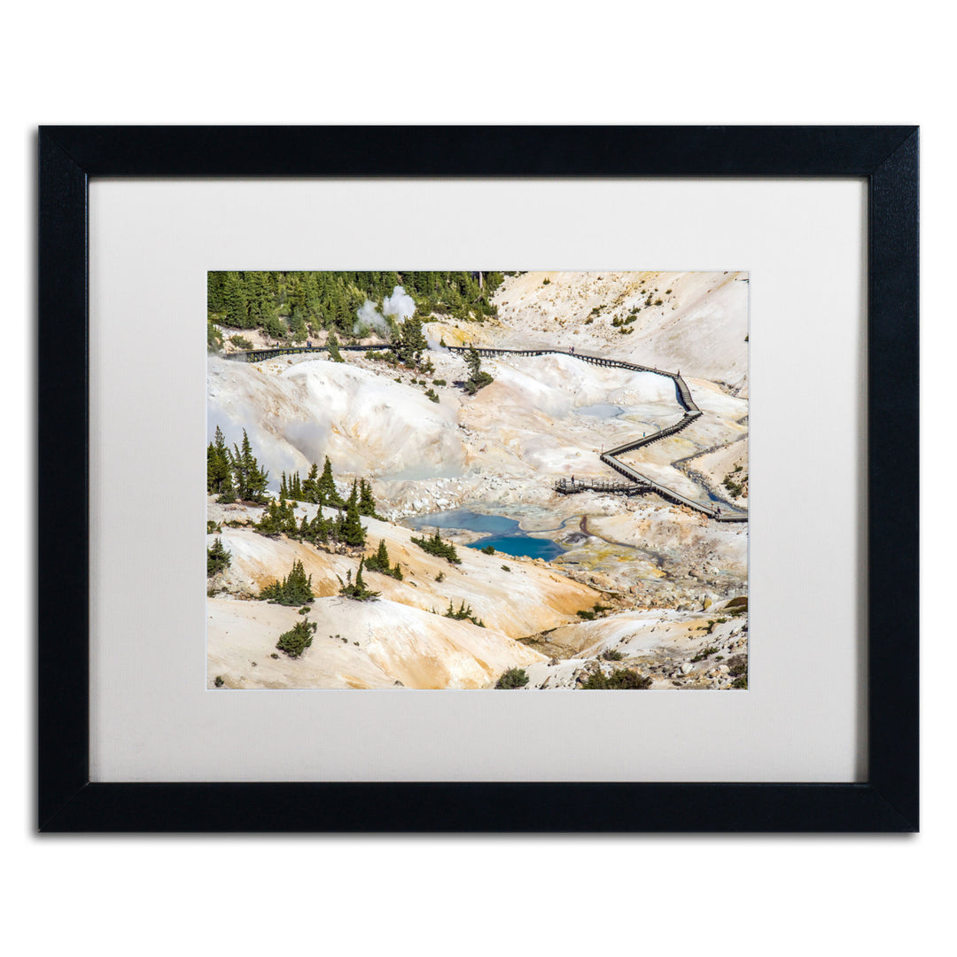 Pierre Leclerc Bumpass Hell Black Wooden Framed Art 18 x 22 Inches Image 1