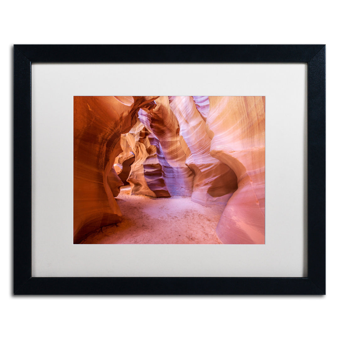 Pierre Leclerc Upper Antelope Canyon Black Wooden Framed Art 18 x 22 Inches Image 1