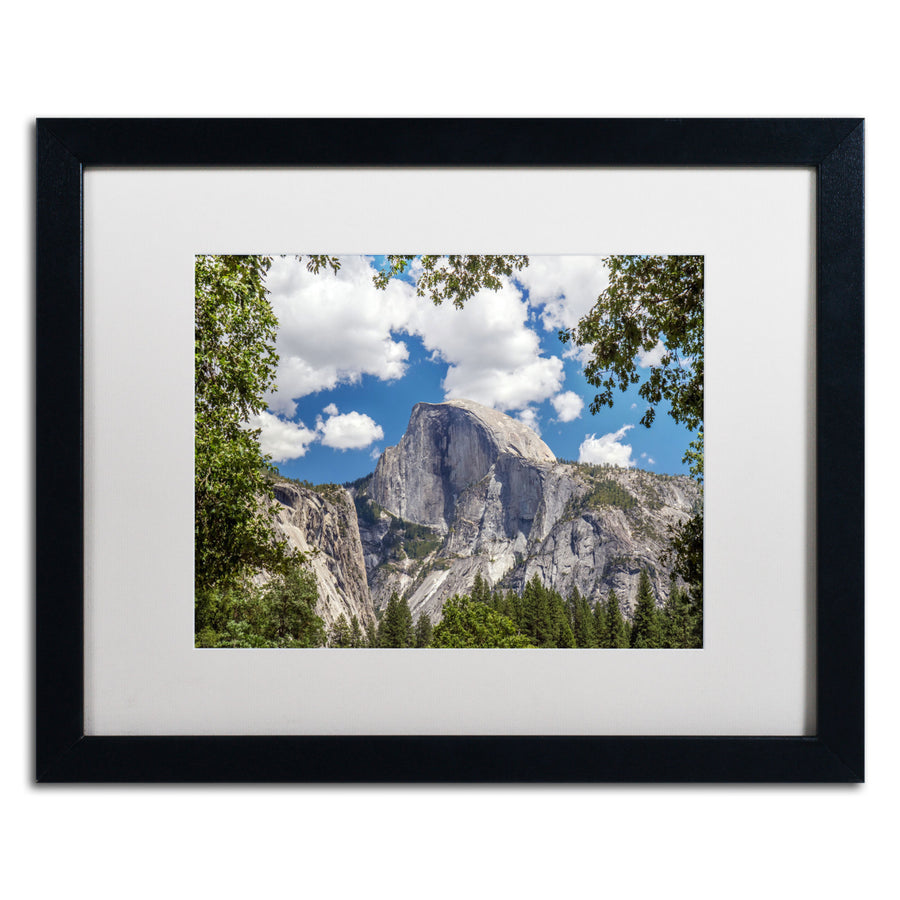 Pierre Leclerc Yosemite Half Dome Black Wooden Framed Art 18 x 22 Inches Image 1