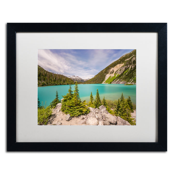 Pierre Leclerc Upper Joffre Lake Black Wooden Framed Art 18 x 22 Inches Image 1