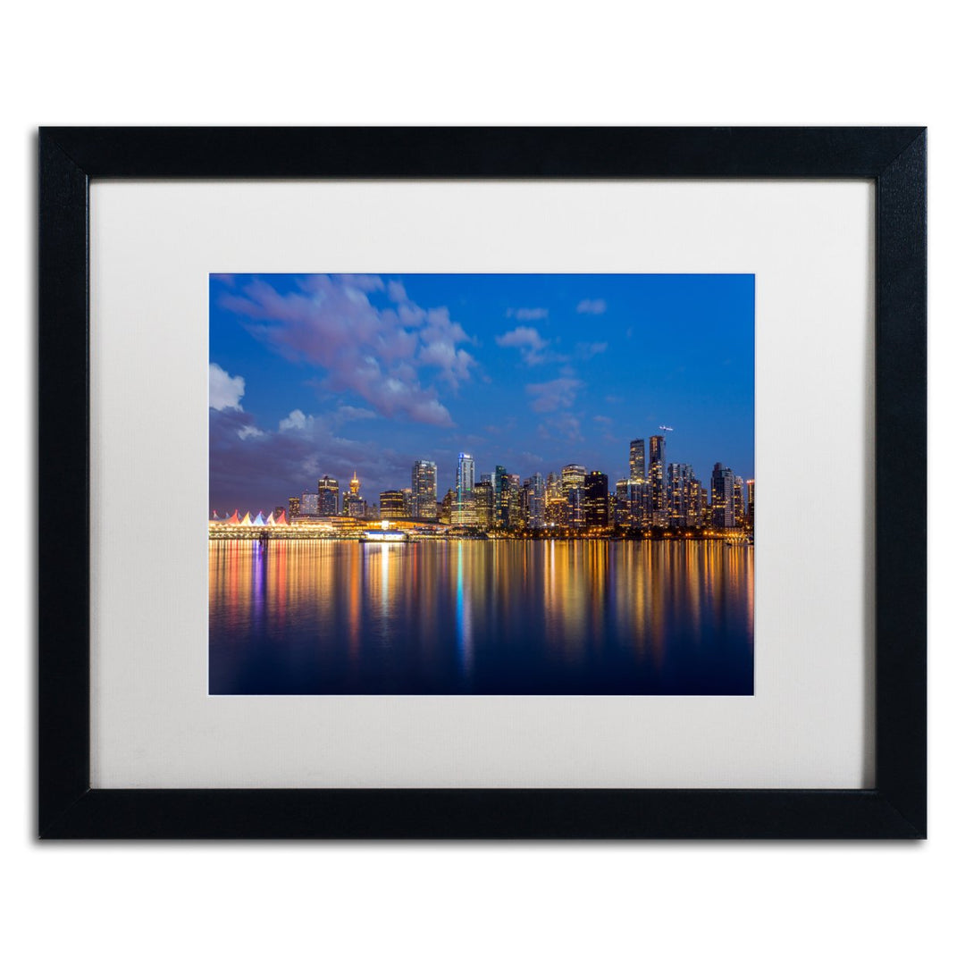 Pierre Leclerc Vancouver Twilight Black Wooden Framed Art 18 x 22 Inches Image 1