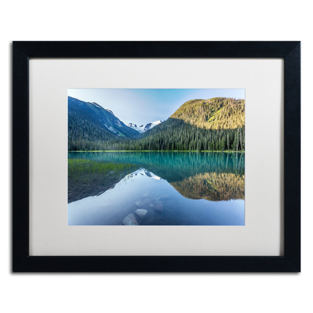 Pierre Leclerc Lower Joffre Lake Black Wooden Framed Art 18 x 22 Inches Image 1