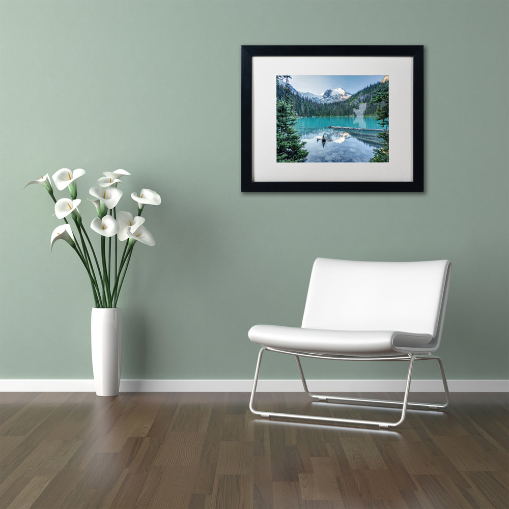 Pierre Leclerc Natural Beautiful British Columbia Black Wooden Framed Art 18 x 22 Inches Image 2