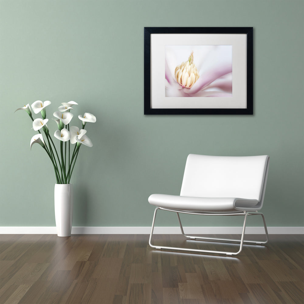 Pierre Leclerc Soft Magnolia Black Wooden Framed Art 18 x 22 Inches Image 2