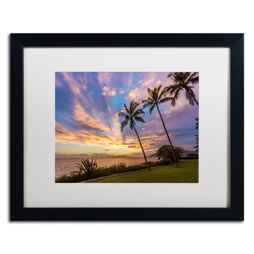 Pierre Leclerc Magical Hawaiian Sky Black Wooden Framed Art 18 x 22 Inches Image 1