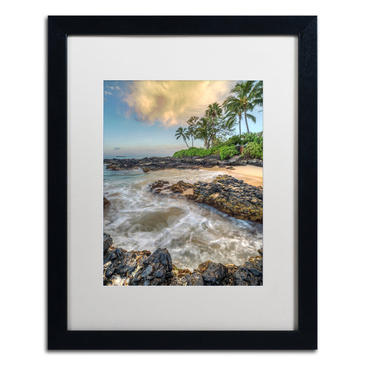 Pierre Leclerc Makena Sunrise Black Wooden Framed Art 18 x 22 Inches Image 1