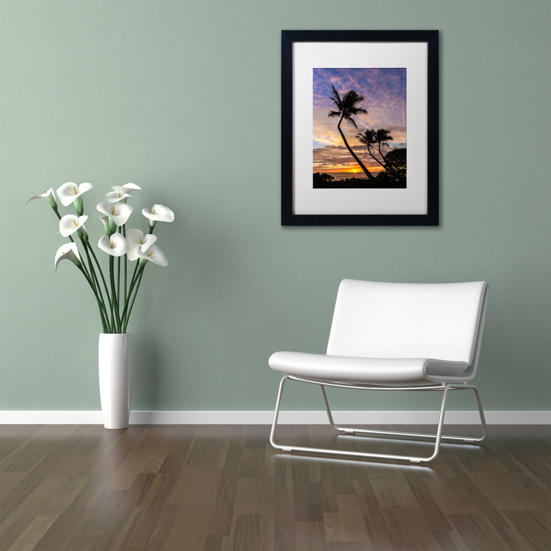 Pierre Leclerc Kauai Sunrise Black Wooden Framed Art 18 x 22 Inches Image 2