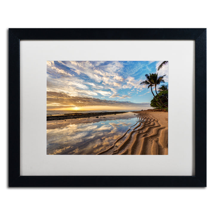 Pierre Leclerc Kauai Kailani Sunrise Black Wooden Framed Art 18 x 22 Inches Image 1