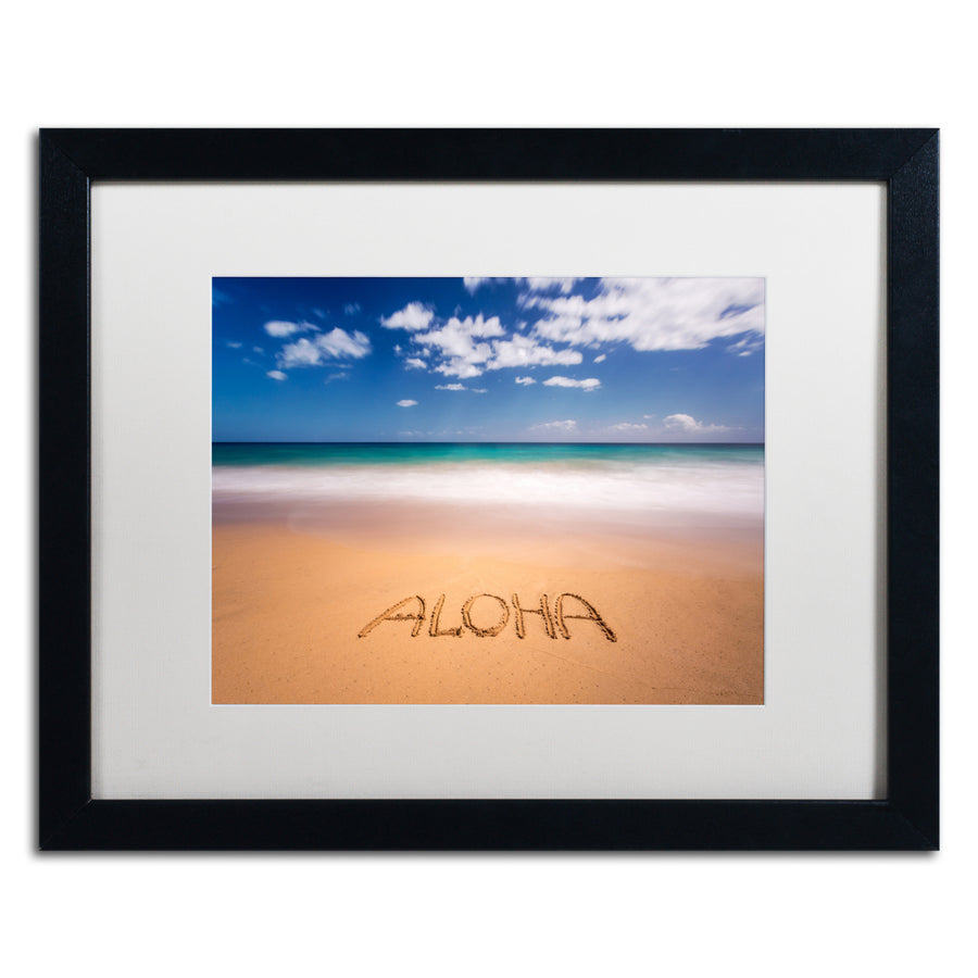 Pierre Leclerc Aloha Black Wooden Framed Art 18 x 22 Inches Image 1