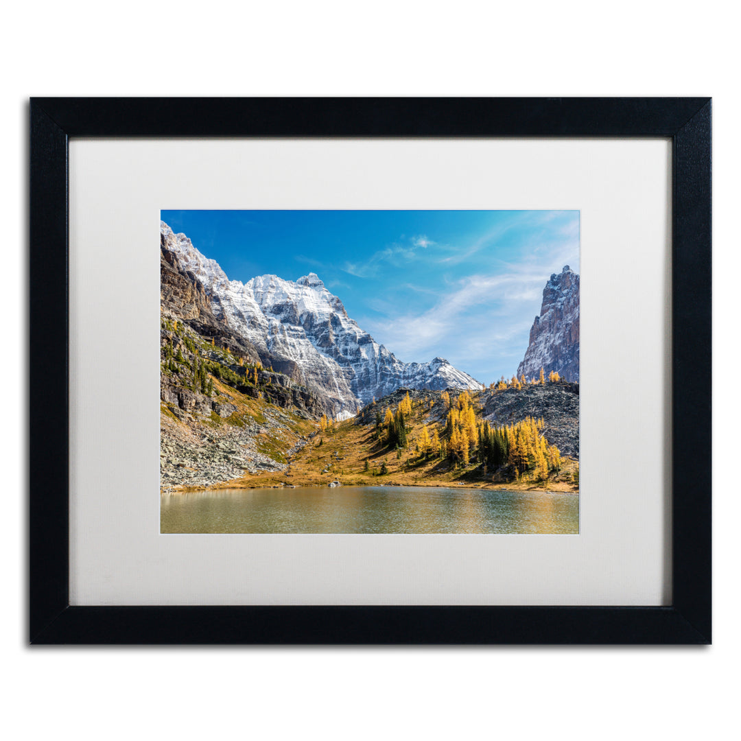 Pierre Leclerc Opabin Plateau Autumn Black Wooden Framed Art 18 x 22 Inches Image 1