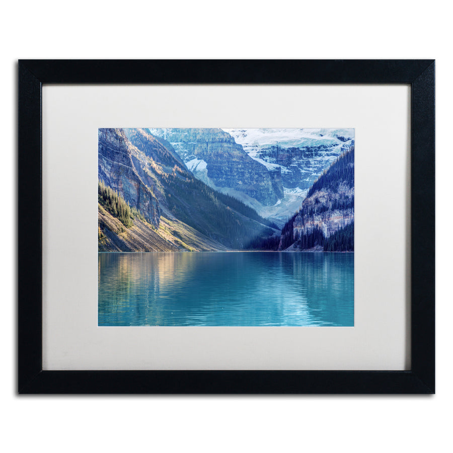 Pierre Leclerc Lake Louise Sunlight Black Wooden Framed Art 18 x 22 Inches Image 1